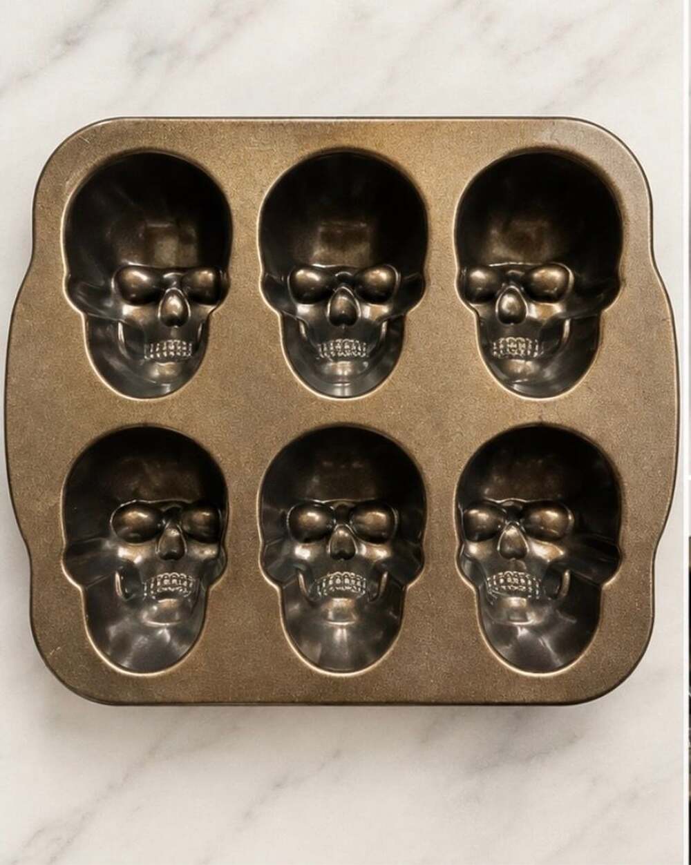Nordic Ware Mini Skull Cakelet Pan Halloween Baking Mold